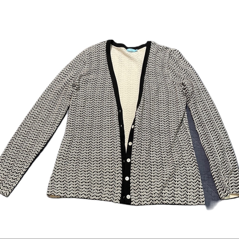 J. McLaughlin Chevron Striped Cardigan​​​